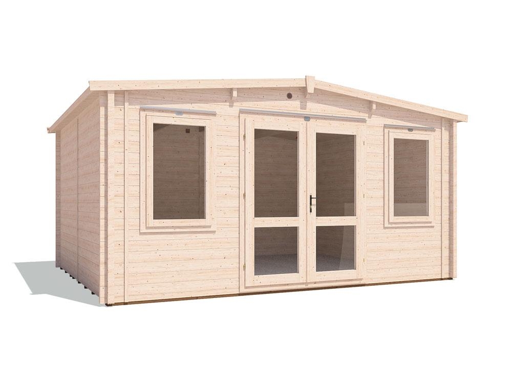 Severn Warmalog Insulated Log Cabin W4.8m x D3.8m
