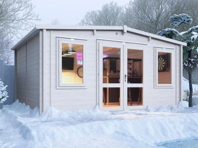 Severn Warmalog Insulated Log Cabin W4.8m x D3.8m